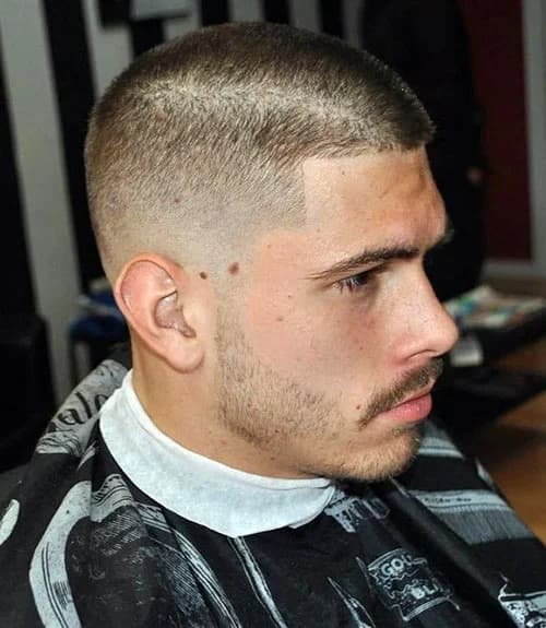 Mid Fade Buzz Cut